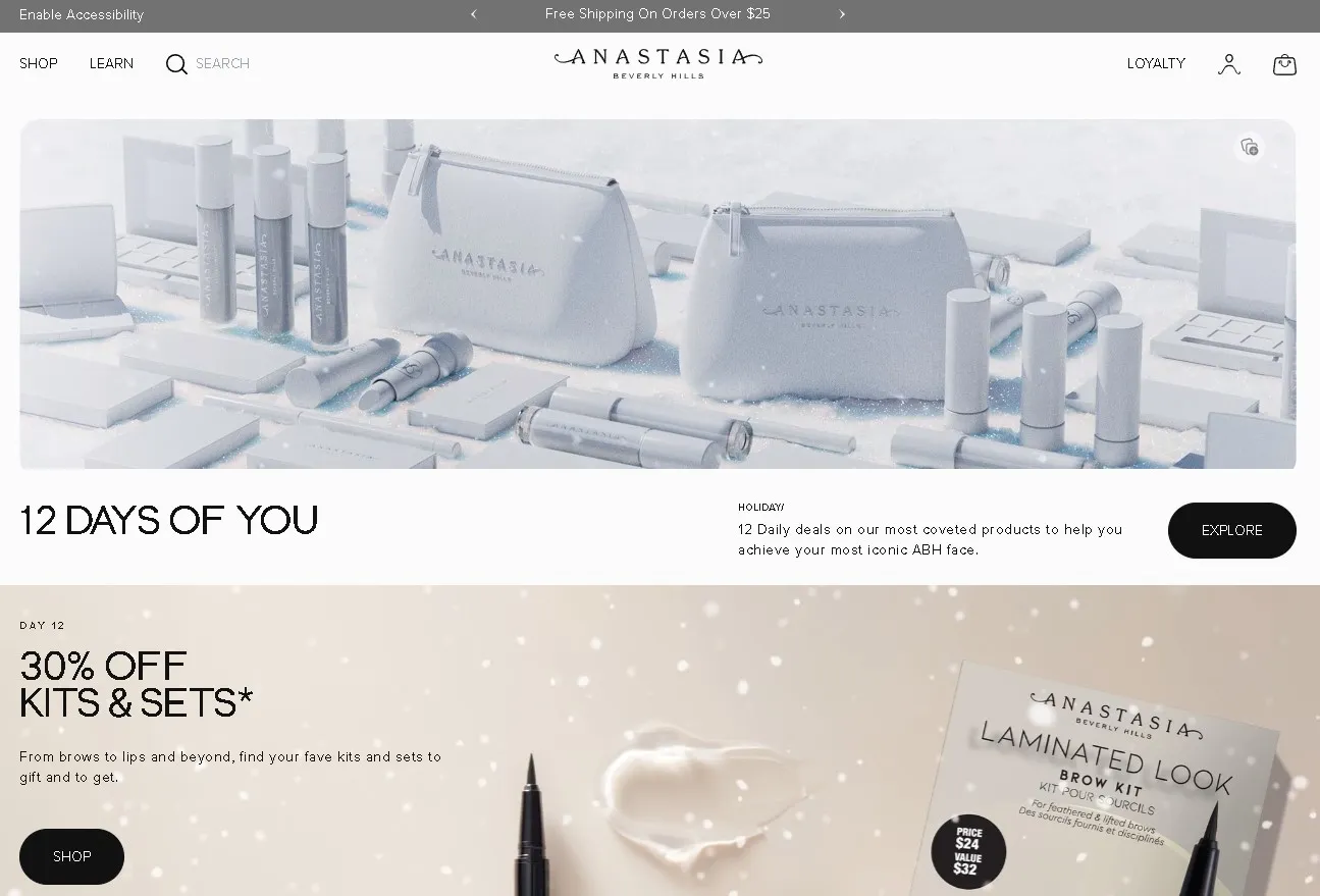 アナスタシア ビバリーヒルズ（ANASTASIA　BEVERLY HILLS）の公式サイト